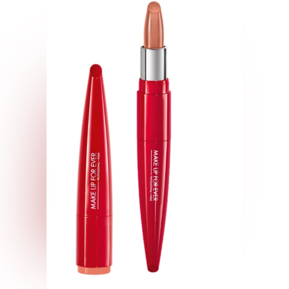 MAKE UP FOR EVER Rouge Artist Shine On Lip Color No. 130 Jubilant Caramel NWOB